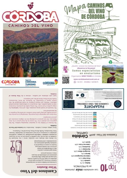 Mapa Caminos del Vino de Córdoba