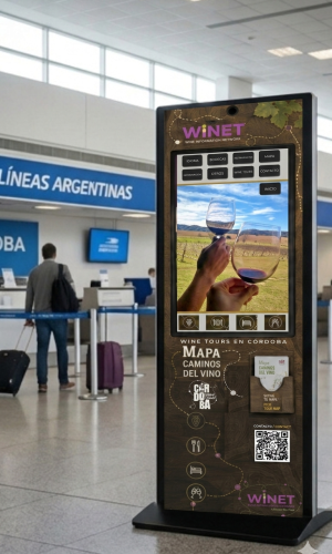 Totem en aeropuerto