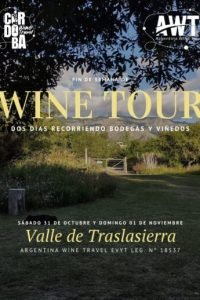 wine tour traslasierra octubre